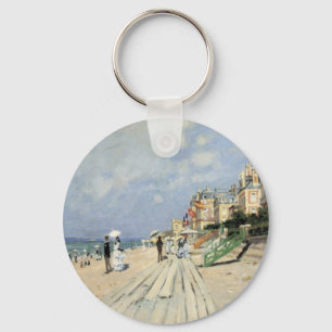 Llavero El paseo marítimo de Trouville por Claude Monet