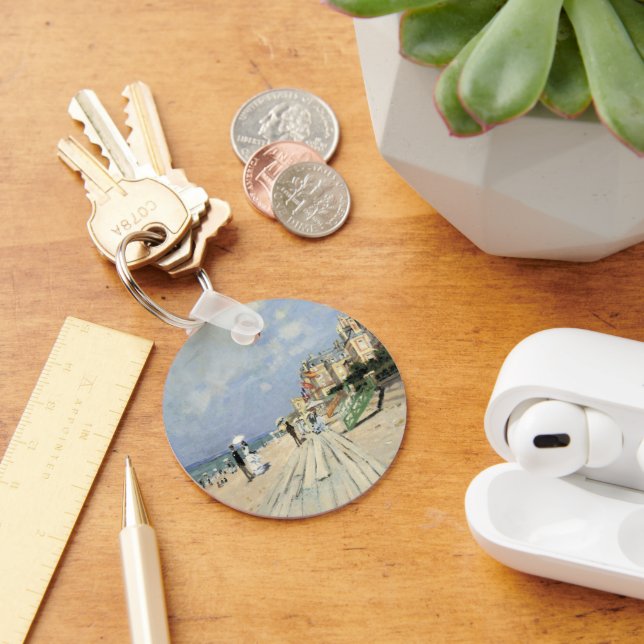 Llavero El paseo marítimo de Trouville por Claude Monet (Escritorio )