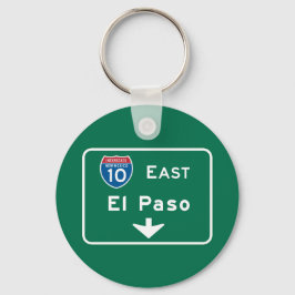 Llavero El Paso, Rótulo de Carretera TX