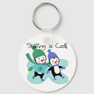 Llavero El patinaje de los pingüinos es fresco