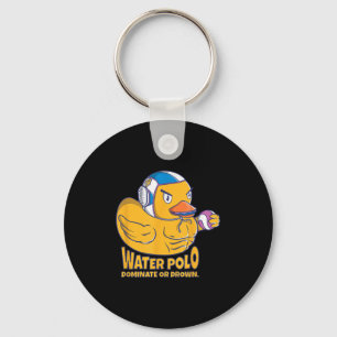 Llavero El Pato De Goma De Polo De Agua Domina O Se Ahoga 