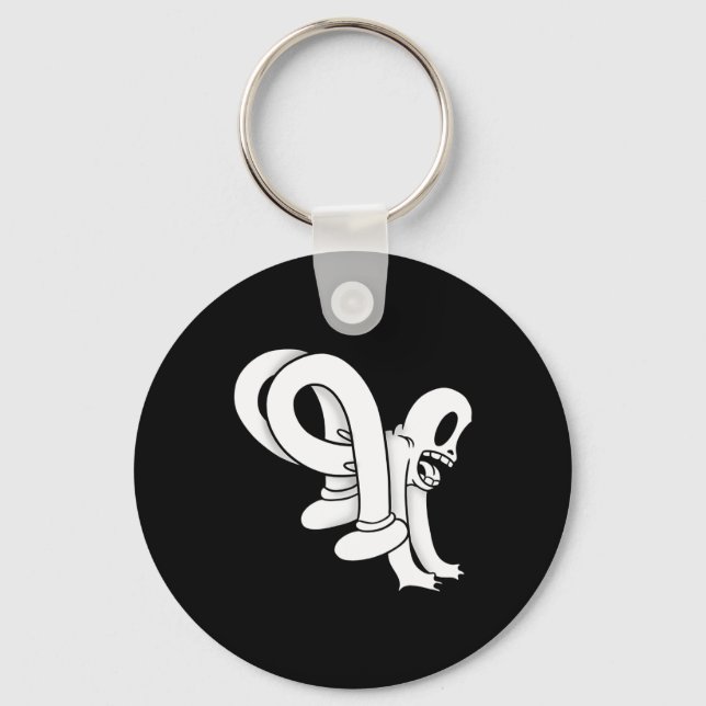 Llavero El Payaso Fantasma Twisty Blackwork  (Anverso)