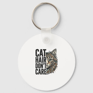 Llavero El pelo de gato no importa Camiseta de gato con gr