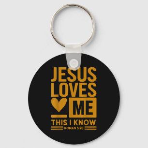Llavero El pequeño Chica Jesús me ama esto lo conozco cris