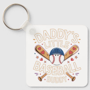 Llavero El pequeño gráfico de papá de beisbol Buddy