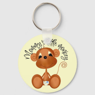Llavero El pequeño mono de la mamá - camisetas y regalos