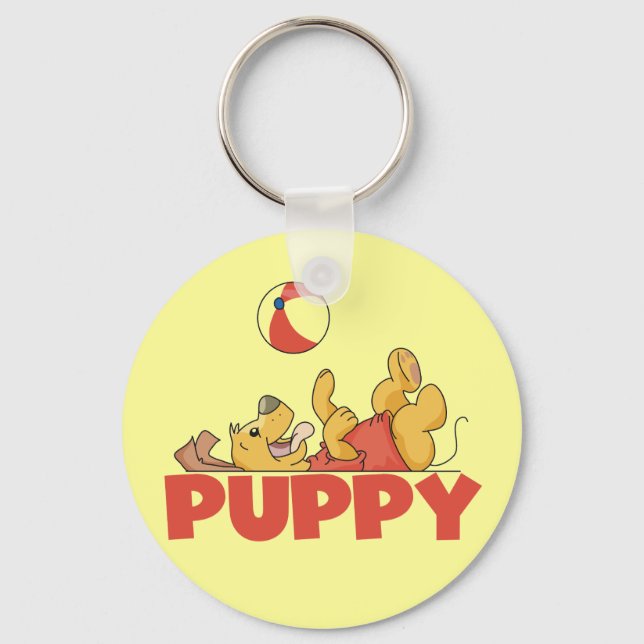 Llavero El perrito juega las camisetas y los regalos (Anverso)