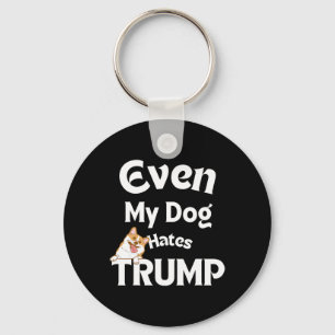 Llavero El perro anti Trump Tees odia a Donald 3
