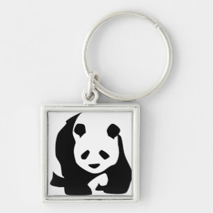 Llavero el personalizado de los osos del oso de panda