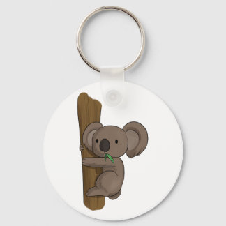 Llavero El Personalizado Koala tiene un oso árbol comiendo