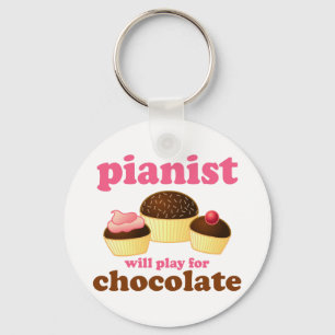 Llavero El pianista tocará para el chocolate