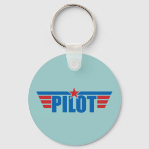 Llavero El piloto se va volando la insignia - aviación