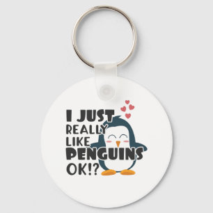 Llavero El Pingüino Cuerdo Me Gustan Los Pingüinos.