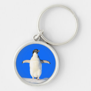 Llavero El pingüino en la cadena de la nieve