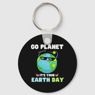 Llavero El planeta de la camiseta del Día de la Tierra es