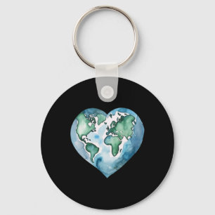 Llavero El planeta del corazón del Día de la Tierra Día de