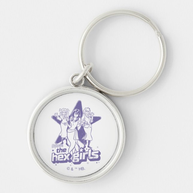 Llavero El poder de las estrellas de los Chicas hex (Frente)