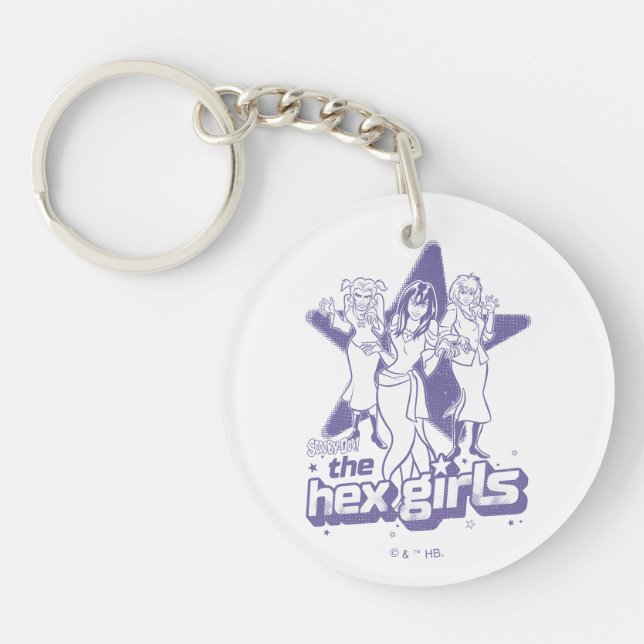 Llavero El poder de las estrellas de los Chicas hex (Frente)