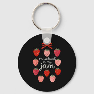 Llavero El Preescolar Es Mi Jam Strawberry Teacher Primer