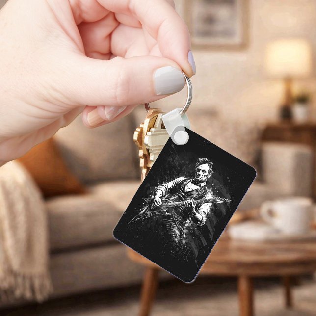 Llavero El presidente Abraham Lincoln tocando la guitarra (Subido por el creador)