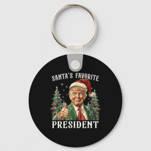 Llavero El presidente favorito de Santa Claus, Funny Trump