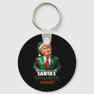 Llavero El presidente favorito de Santa Claus, Funny Trump