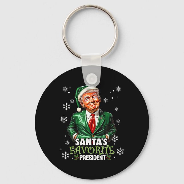 Llavero El presidente favorito de Santa Claus, Funny Trump (Anverso)