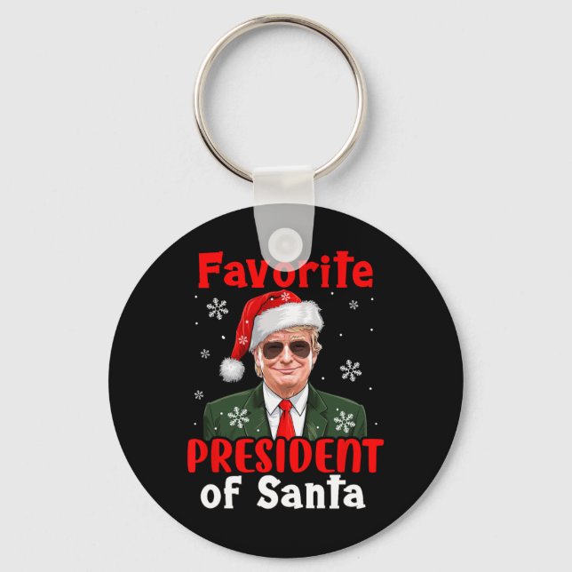 Llavero El Presidente Favorito De Santa Navidad Trump Se H (Anverso)
