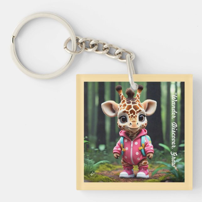 Llavero "El primer escape de Giraffe" (Frente)