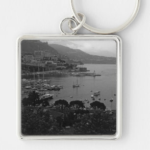 Llavero El Principado de Mónaco Vintage El puerto de 1970