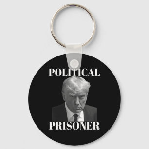 Llavero El prisionero Donald J. Trump Black &amp; Mugshot 