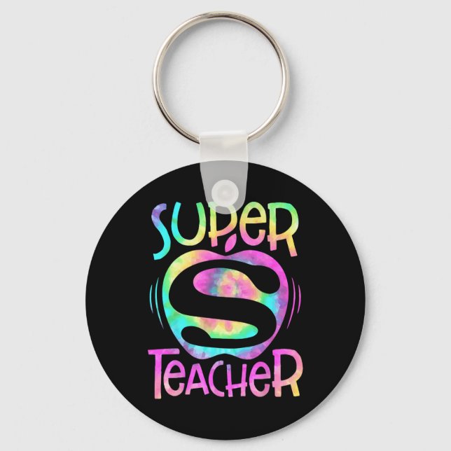 Llavero El profesor vuelve a la escuela Apple Tie Dye Funn (Anverso)