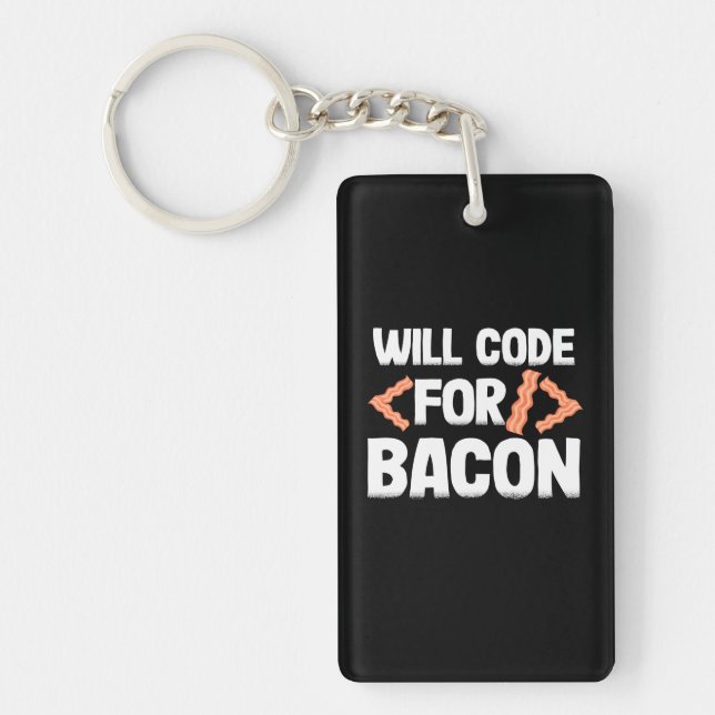 Llavero El Programador Codificará El Bacon (Frente)