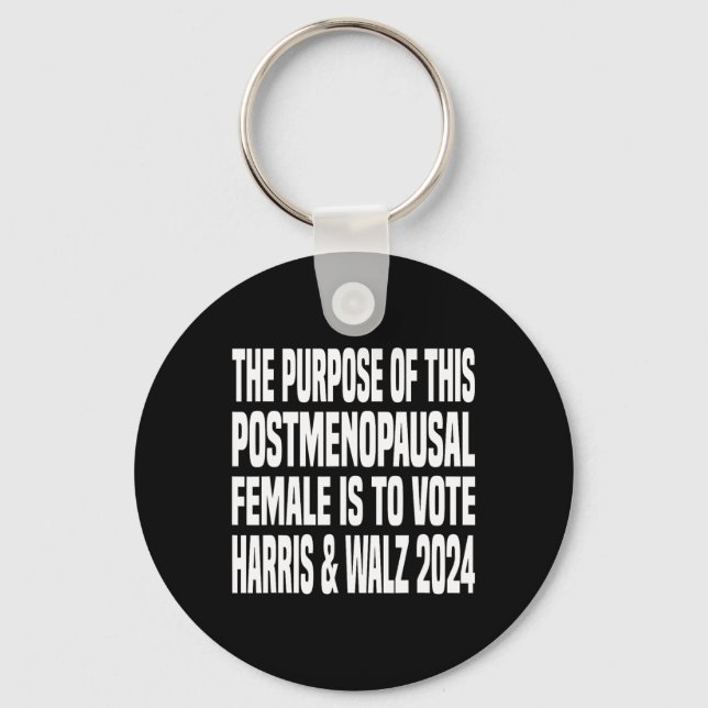 Llavero El propósito de esta mujer honrada post-menopáusic (Anverso)
