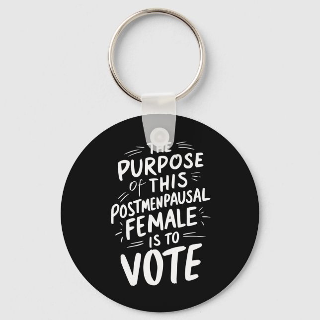 Llavero El Propósito De Este Post Menopausal Harris Walz (Anverso)