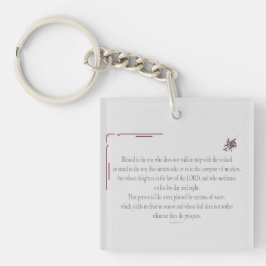 Llavero El PSALM 1, no camina al paso con los malvados