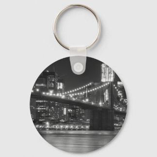 Llavero El puente de Brooklyn - Blanco y negro