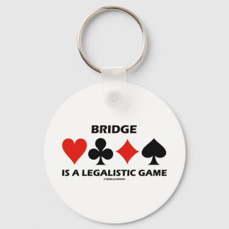 Llavero El Puente Es Un Juego Legalista (Trajes De Tarjeta