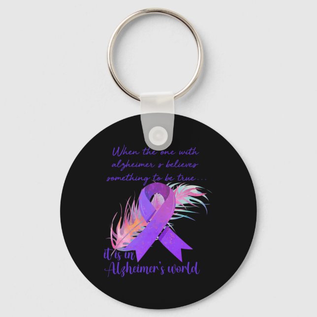 Llavero El que cree Alzheimer es en Alzheim (Anverso)