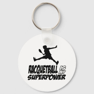 Llavero el racquetball es mi superpotencia