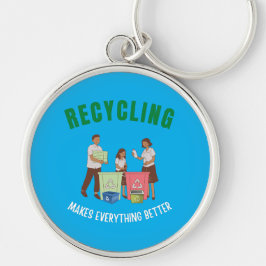 Llavero El reciclaje lo hace todo mejor