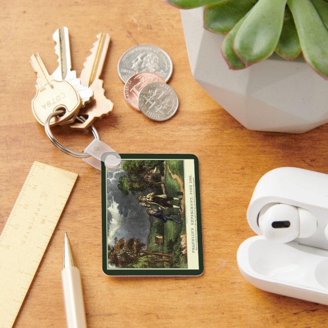 Llavero El relámpago de Benjamin Franklin con el experimen (Escritorio )