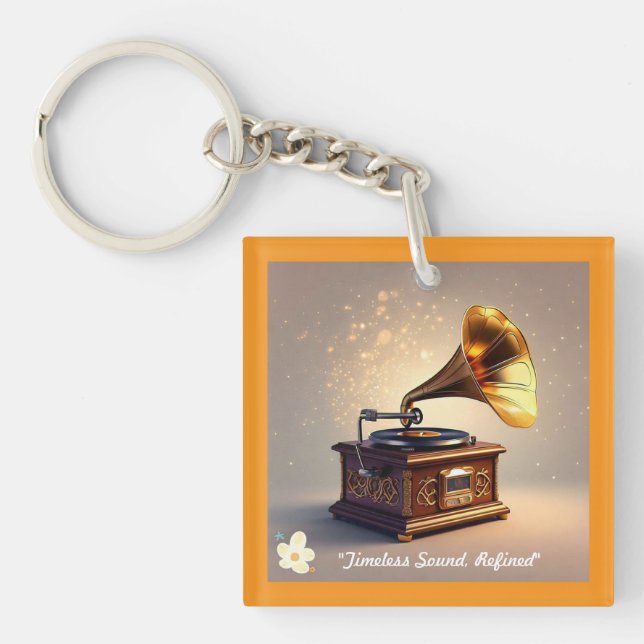 Llavero "El resurgimiento clásico del gramófono" (Frente)