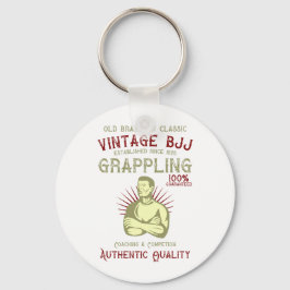 Llavero El retro vintage de BJJ se regodeó con Jiu Jitsu b