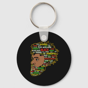 Llavero El Rey Orgullo Melanado Papá Negro Día de Junete