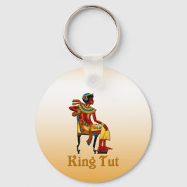 Llavero El rey Tut en su trono