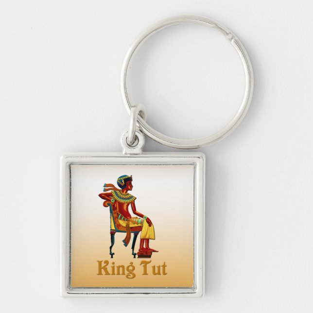 Llavero El rey Tut en su trono (Frente)