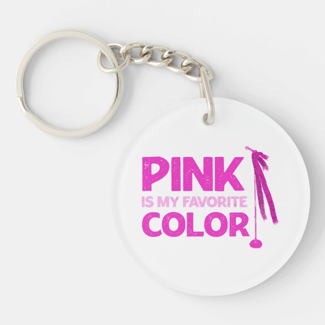 Llavero El rosa es mi color favorito (Frente)