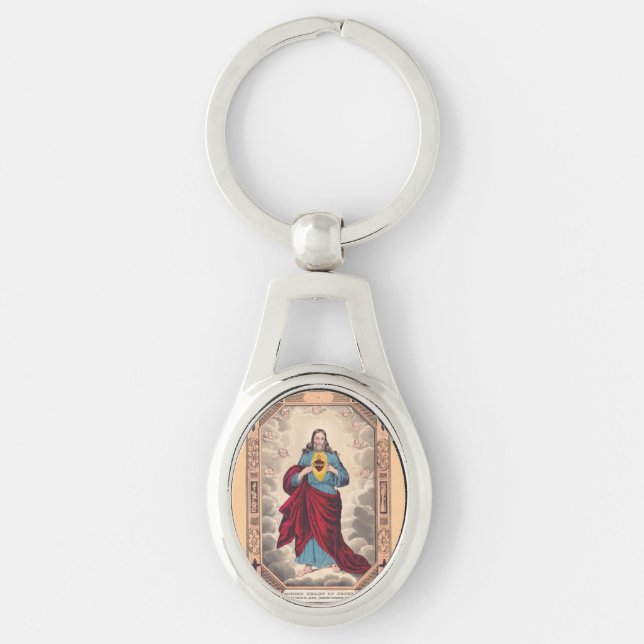 Llavero El Sagrado Corazón de Jesús (Anverso)