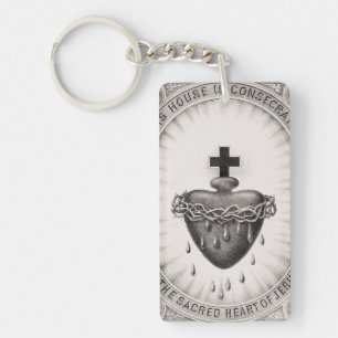 Llavero El Sagrado Corazón de Jesús Símbolo de lo Divino